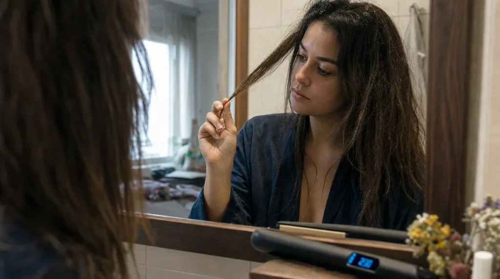 Matching heat to your hair, not the dial's maximum